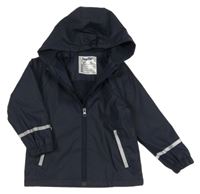 Tmavomodrá nepromokavá jarná bunda s kapucňou Lupilu