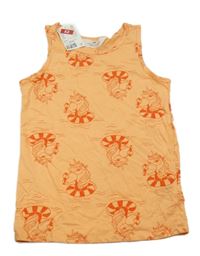 Nové - Oranžový top s jednorožcami H&M