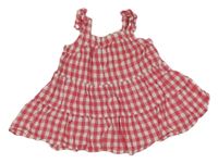 Ružovo-biela kockovaná šatová tunika Primark