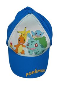 Modro-biela šiltovka s Pokémony