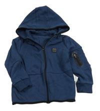 Tmavomodrá prepínaci mikina s kapucňou F&F