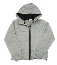 Sivá melírovaná prepínaci športová mikina s kapucňou H&M