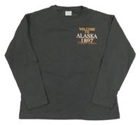 Tmavosivé tričko s ledním medvěďom Zara