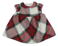 Červeno-zeleno-bílé kostkované šaty Carter´s 