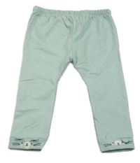 Svetlozelené tepláky s myškami Peacocks