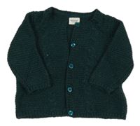 Tmavozelený trblietavý prepínaci sveter Tape Á Lóeil