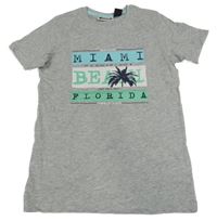 Sivé tričko s nápisom Pocopiano