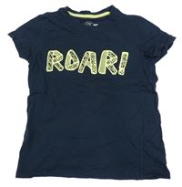 Tmavomodré tričko s nápisom Little kids