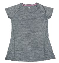 Sivé melírované športové tričko H&M