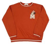 Červená oversize mikina s Minnií H&M