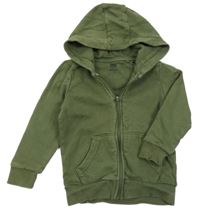 Khaki prepínaci mikina s kapucňou F&F