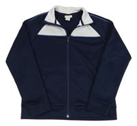 Tmavomodro-biela športová prepínaci mikina H&M