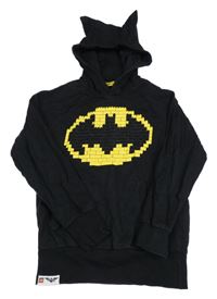 Čierna mikina s Batmanem a kapucňou