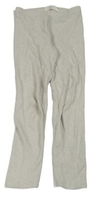 Světlešedobéžové melírované rebrované legíny H&M