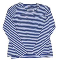 Námořnicky modro-biele pruhované tričko H&M