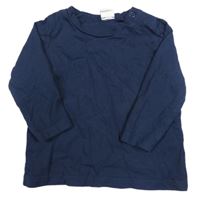 Tmavomodré triko H&M