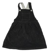 Černošedé manšestrové šaty s kapsou George