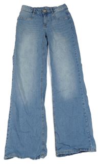 Světlemodré wide leg teplákové rifle C&A