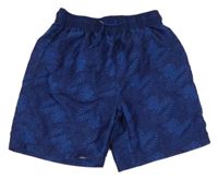 Tmavomodré plážové kraťasy s listami alive