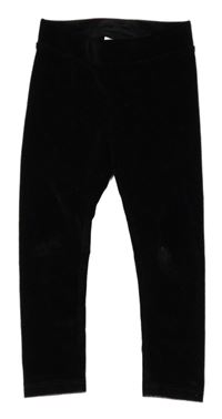 Černé sametové legíny Kappahl