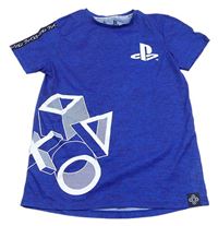 Safírové tričko s potiskem Playstation Primark