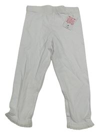 Nové - Biele capri legíny Matalan