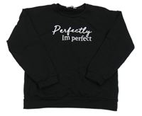 Čierna mikina s nápisom