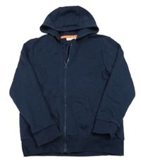 Tmavomodrá prepínaci mikina s kapucňou Kids