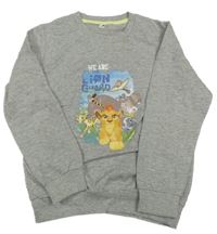 Sivá melírovaná ľahká mikina s Lví hlídkou