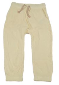 Krémové žebrované tepláky So Cute