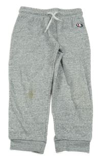 Sivé melírované tepláky s logom Champion