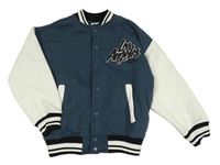 Tmavozeleno-světlešedá baseballová mikina s nápisem Chapter Young