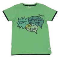 Zelené tričko s nápisom Name it