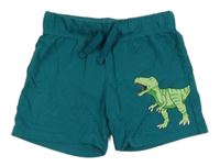 Zelené bavlnené kraťasy s dinosaurom H&M