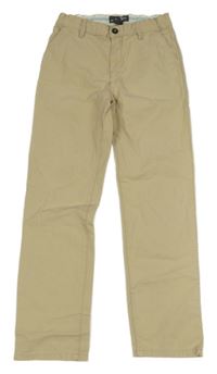 Béžové plátěné chino kalhoty H&M