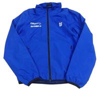 Modrá šusťáková sportovní bunda s nápisem CRAFT