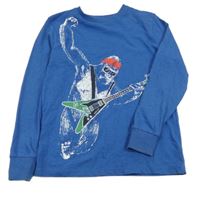 Modré pyžamové triko s potiskem Next