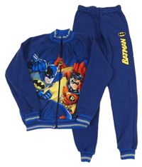 2 set - Modrá propínací mikina s Batmanem + tepláky 