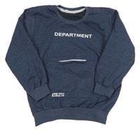 Tmavomodrá ľahká mikina s nápisom