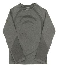 Šedé vzorované thermo triko Crane