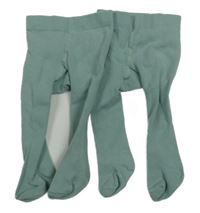 2x zelené pančuchy