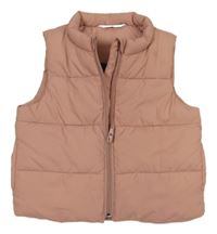 Staroružová šušťáková zateplená vesta John Lewis