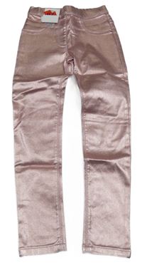 Nové - Růžové metalické džegíny George