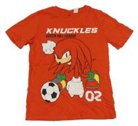 Červené tričko s potlačou H&M