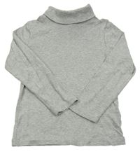 Sivé melírované tričko s rolákom H&M