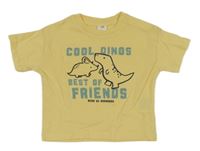 Žlté tričko s dinosaurami H&M