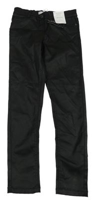 Nové - černé potažené skinny kalhoty dunnes
