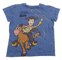Modrošedé tričko s Woodym - Toy Story Next