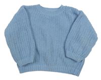 Svetlomodrý žinylkový sveter zn. Dunnes Stores