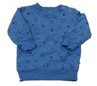 Tmavomodrá mikina so smajlíkmi